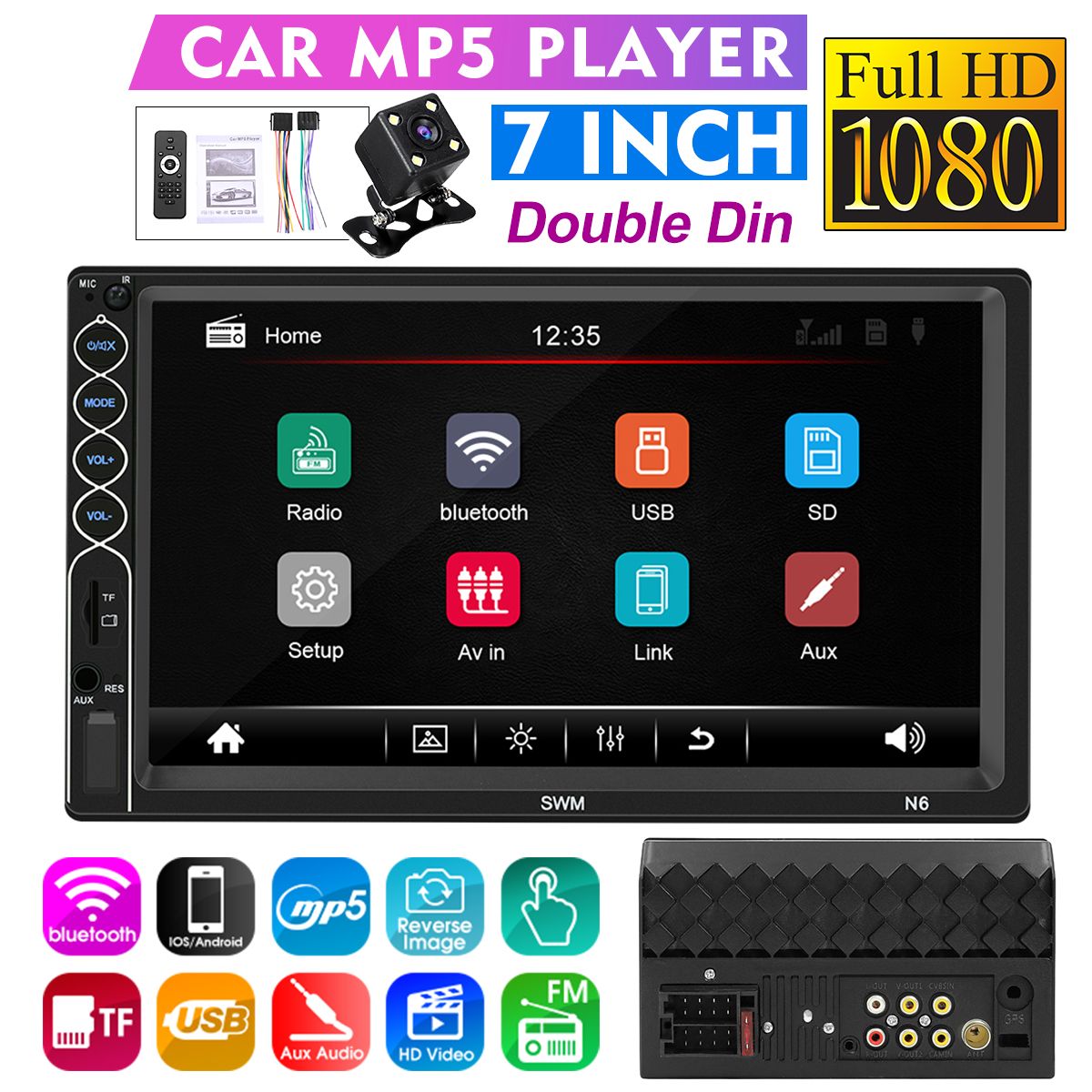 7-Inch-2-Din-N6-For-Wince-Car-Radio-Stereo-MP5-Player-116G-bluetooth-GPS-Touch-Screen-HD--NAV-FM-AUX-1598804
