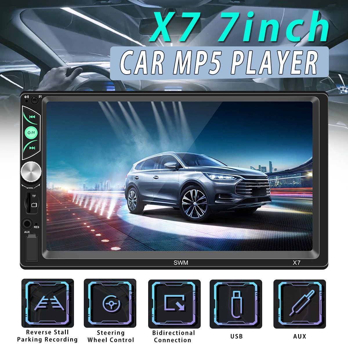 7-Inch-Car-MP5-Player-Reversing-Video-Touch-Screen-Mobile-Phone-Projection-Screen-Steering-Wheel-Con-1769114