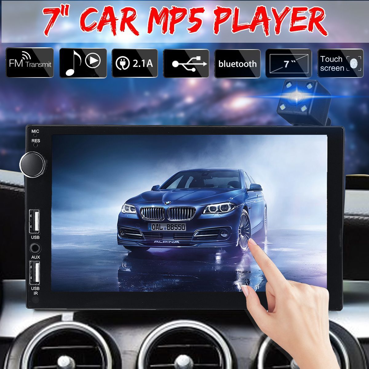 7-Inch-Double-Usb-Port-21A-Fast-Charge-Double-Spindle-Car-MP5-Player-Display-Reversing-Camera-1457606