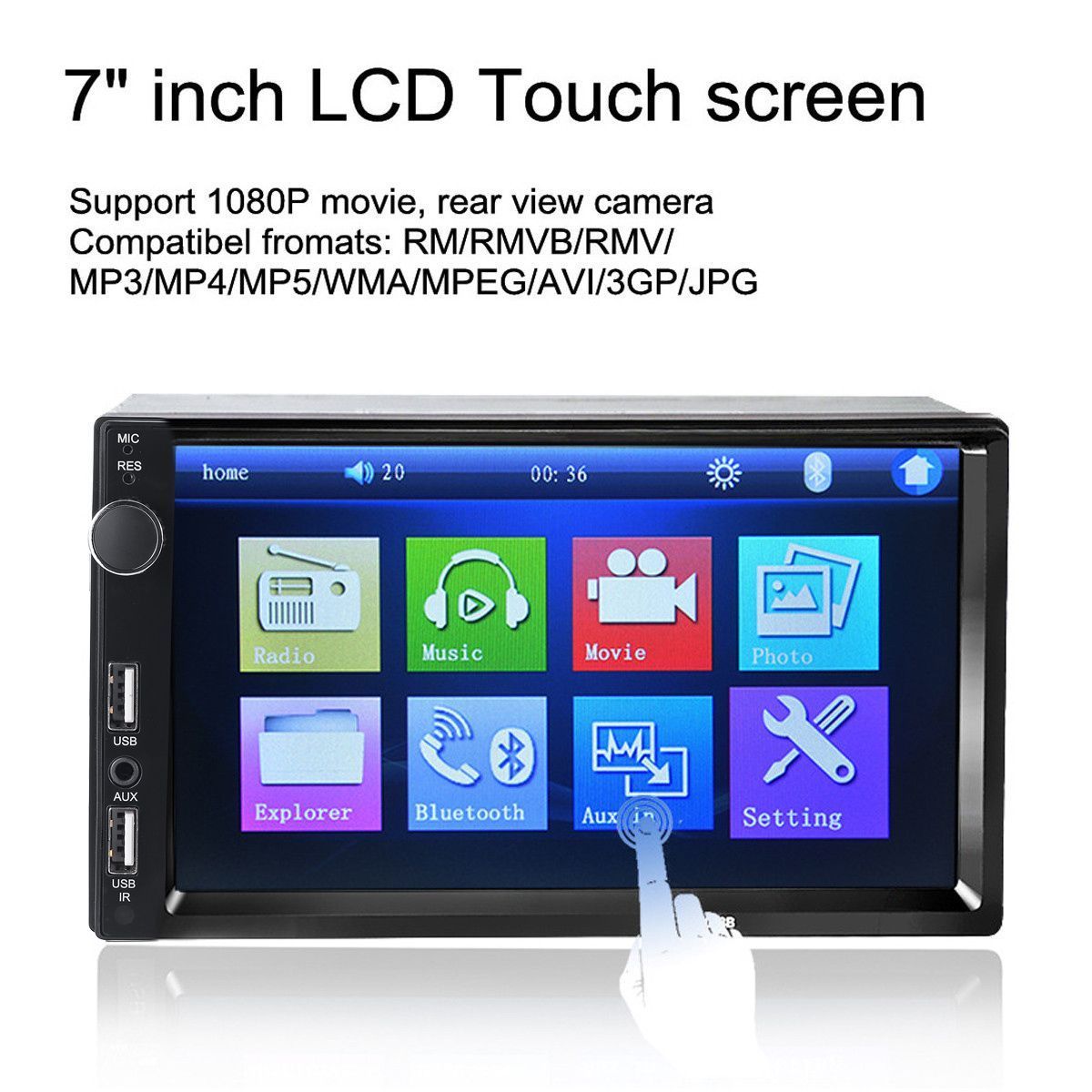 7-Inch-Double-Usb-Port-21A-Fast-Charge-Double-Spindle-Car-MP5-Player-Display-Reversing-Camera-1457606