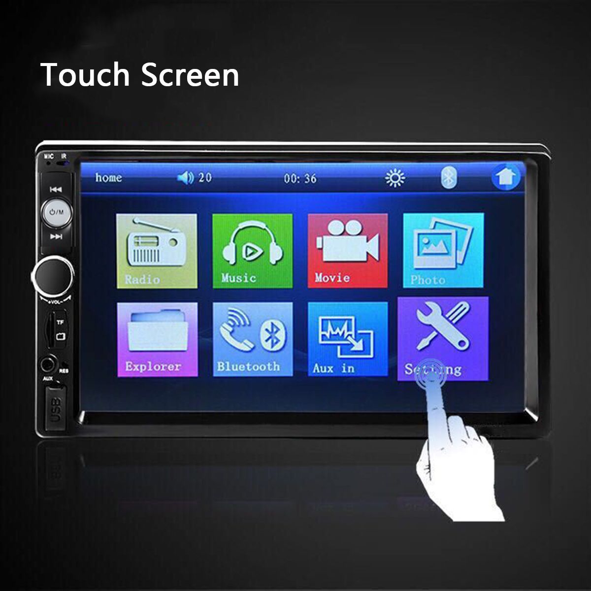 7-Inch-Touch-Car-Stereo-Radio-MP5-2-Din-In-Dash-bluetooth-FM-AUX-USB--Free-Camera-1259630