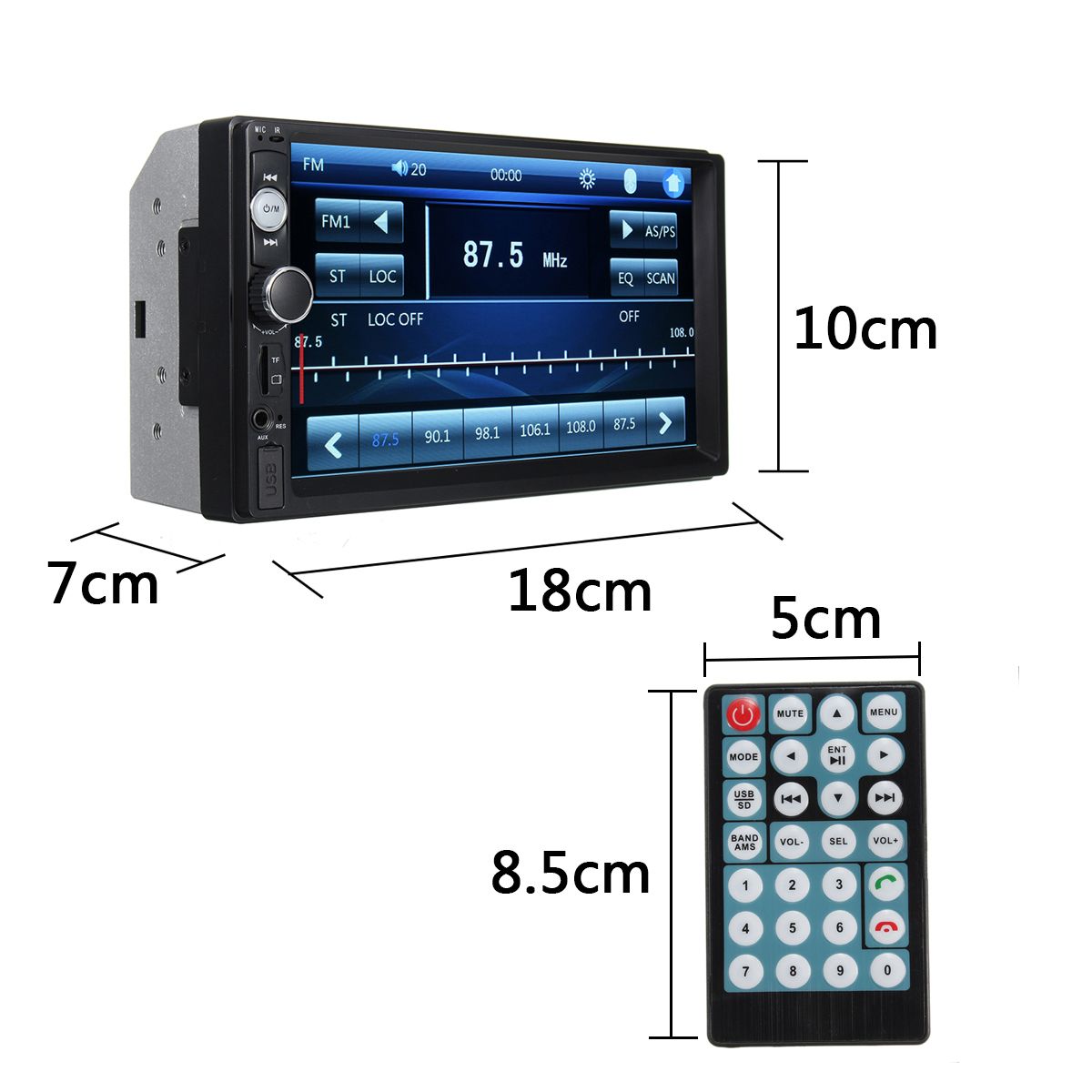 7-Inch-Touch-Car-Stereo-Radio-MP5-2-Din-In-Dash-bluetooth-FM-AUX-USB--Free-Camera-1259630