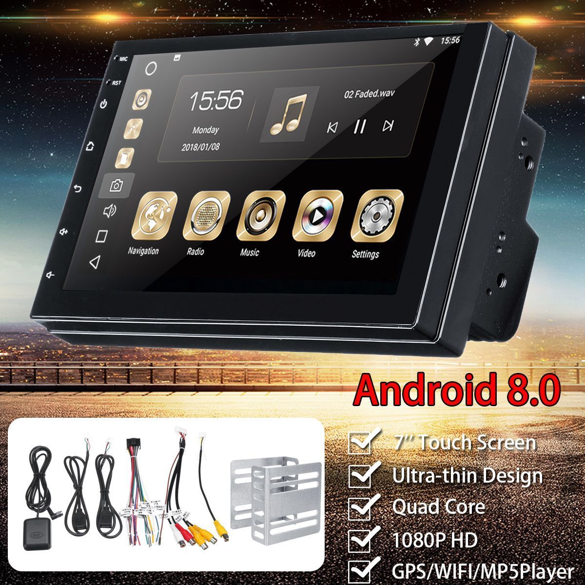 7-Inch-for-Android-80-Car-Stereo-Radio-Quad-Core-116G-2-DIN-25D-MP5-Player-WIFI-FM-Support-Rear-Care-1430503