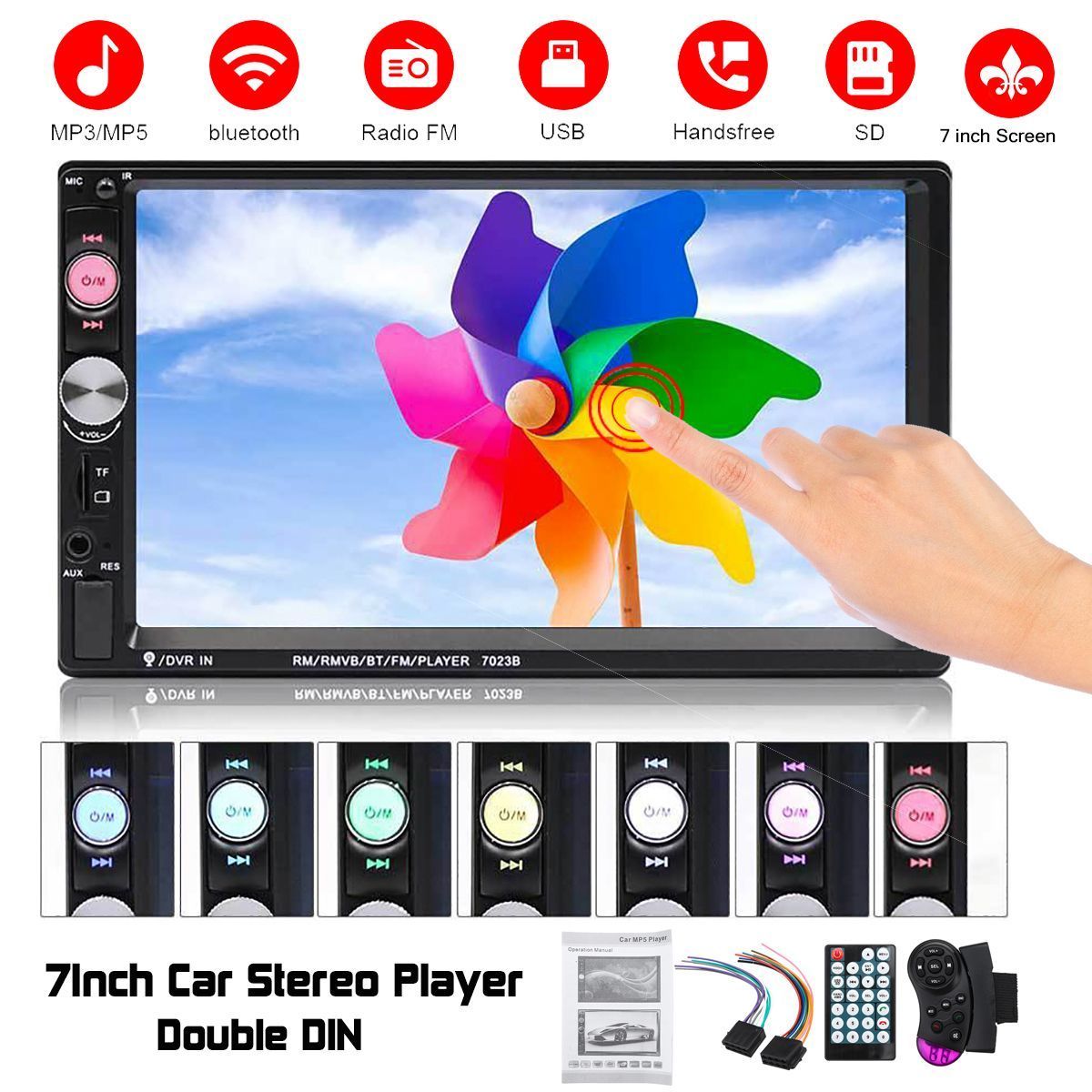 7023B-7-Inch-2Din-Wince-Car-Stereo-Radio-Auto-MP5-Player-HD-bluetooth-Hands-free-Touch-Screen-FM-AUX-1628987