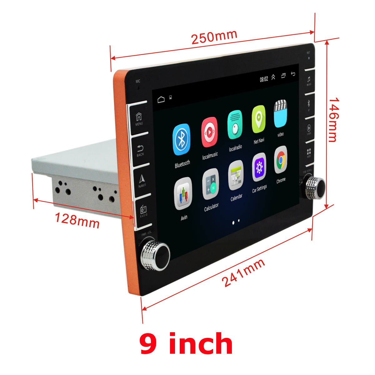 8Inch-9Inch-1Din-For-Android-81-Car-Mlitimedia-Player-Adjustable-Screen-Quad-Core-116G-WIFI-GPS-FM-S-1691537