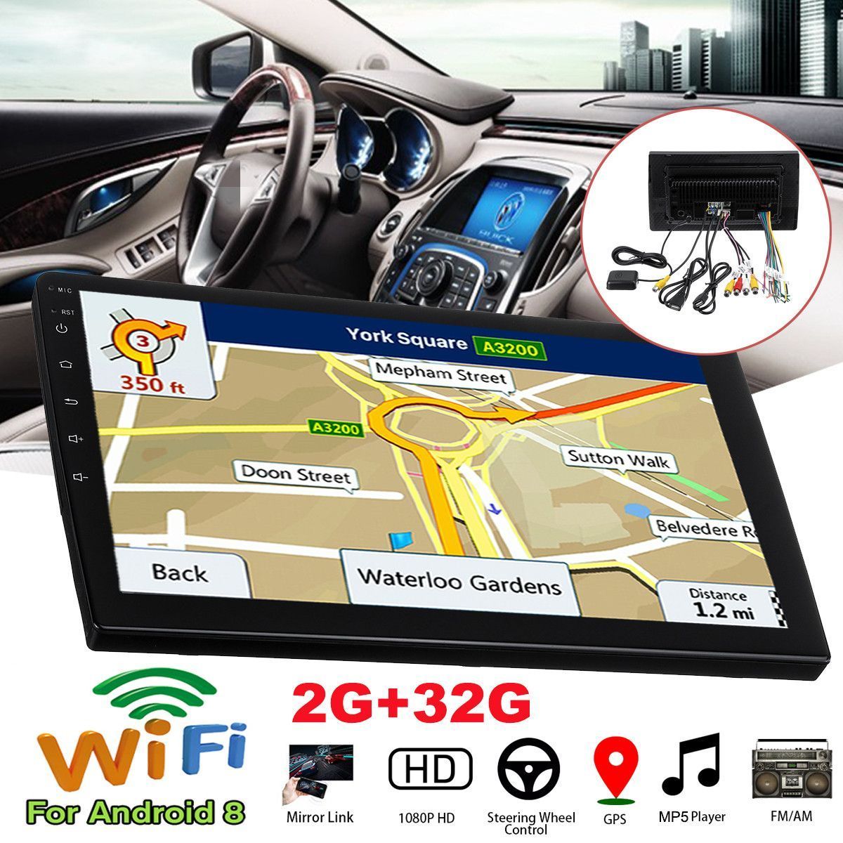 90-inch-2Din-For-Android-81-Car-Radio-Stereo-Mutimedium-Player--4-Core-2GB32GB-GPS-4G-bluetooth-WiFi-1650259