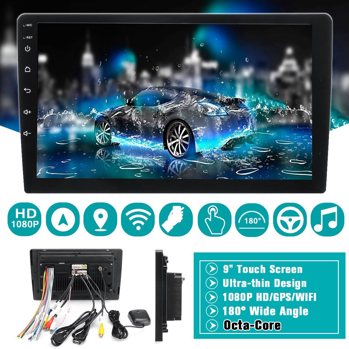 90-inch-For-Android-81-Car-Radio-Stereo-Muti-medium-Player-8-Core-116G-232G-GPS-4G-bluetooth-WiFi-To-1637201