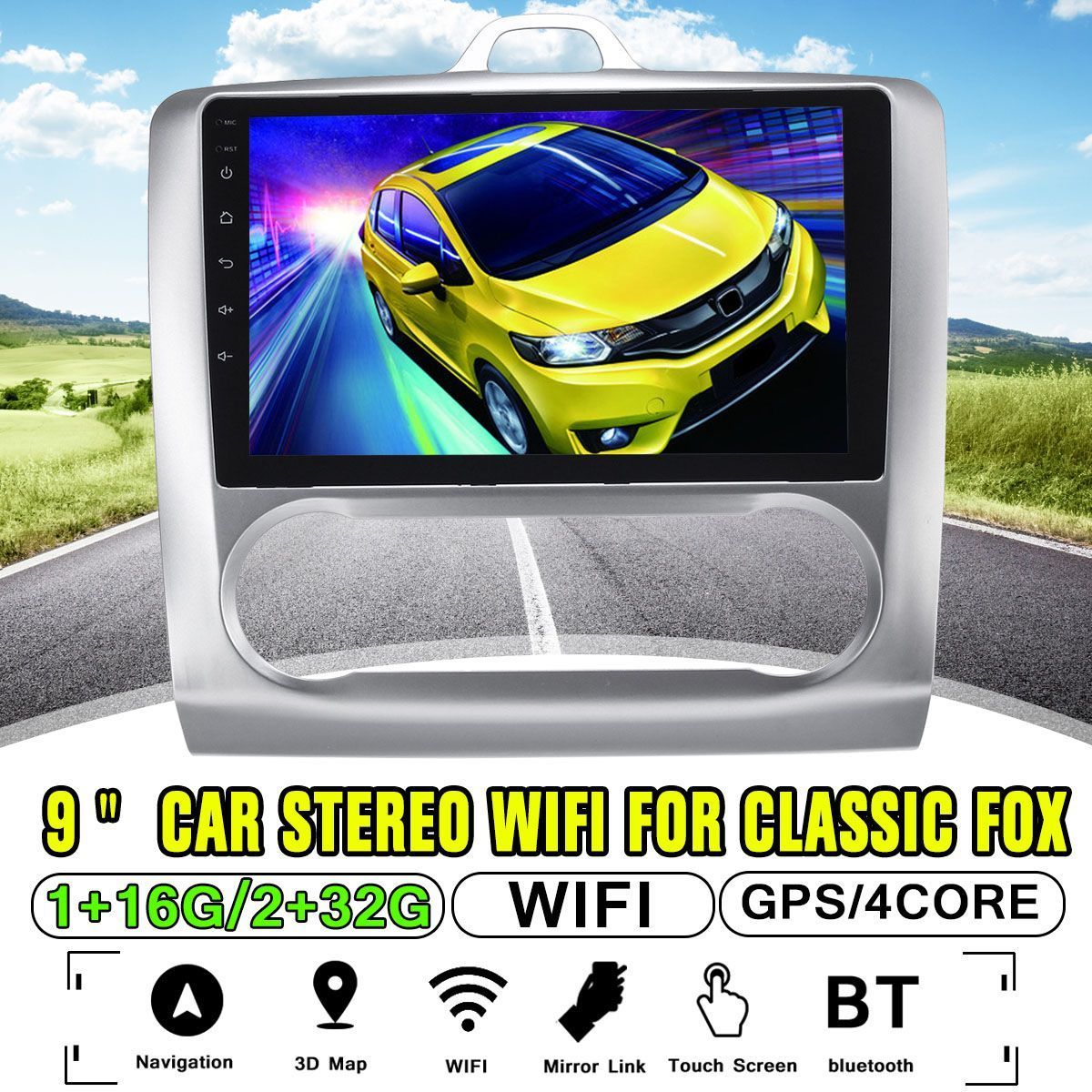 9Inch-for-Android-81-Car-MP5-Player-Quad-Core-2DIN-Touch-Screen-Stereo-GPS-WIFI-AM-For-Classic-Fox-1526281