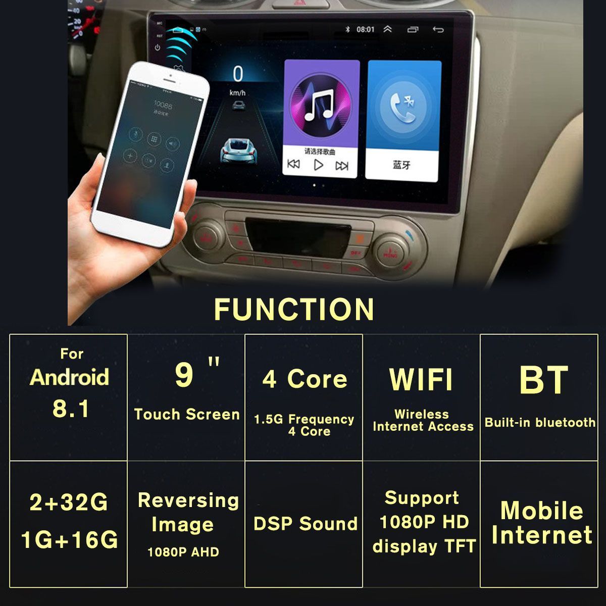 9Inch-for-Android-81-Car-MP5-Player-Quad-Core-2DIN-Touch-Screen-Stereo-GPS-WIFI-AM-For-Classic-Fox-1526281