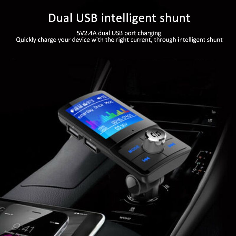 Car-Audio-MP3-Player-Dual-USB-Charger-LCD-Display-Hands-Free-Wireless-buetooth42EDR--Auto-FM-Transmi-1665451