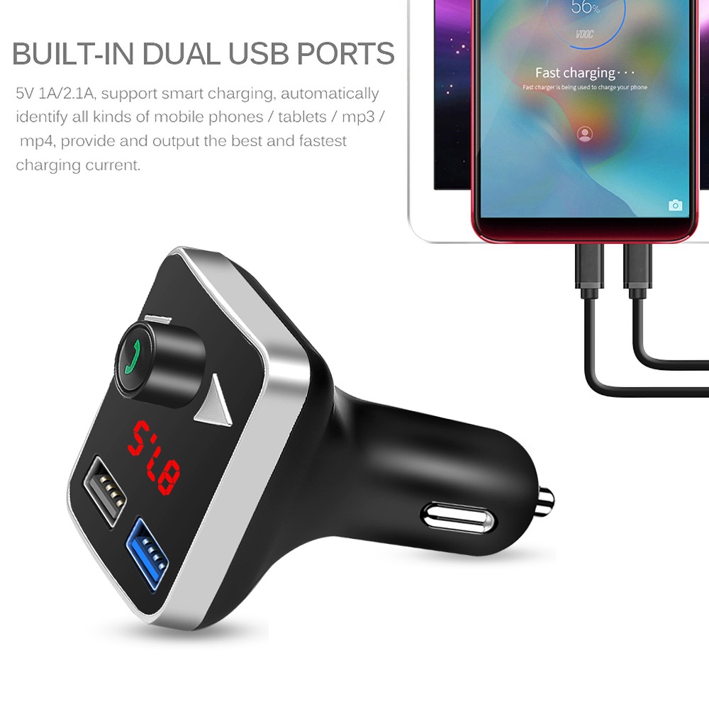 Car-Charger-MP3-Player-bluetooth-42EDR-Stereo-A2DP-FM-Transmitter-LED-Screen-Support-Hands-free-USB-1595924