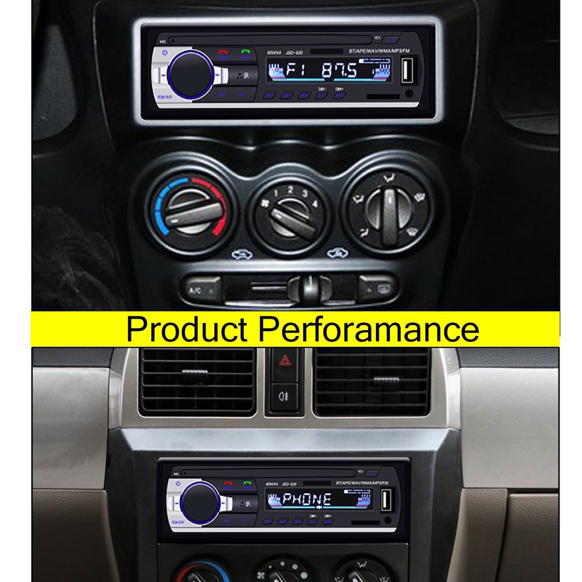JSD-520-Car-Radio-Stereo-Head-Unit-MP3-Player-bluetooth-Hands-free-With-Remote-Control-AUX-SD-FM-1622191