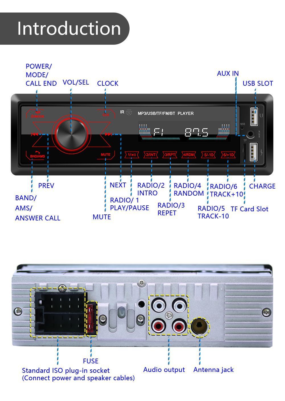 M10-Car-Stereo-Radio-Receiver-Auto-MP3-Player-Bluetooth-Hands-free-Support-All-Touch-Keys-FM-USB-SD--1613382