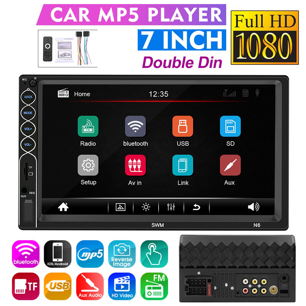 N6-7-Inch-2-Din-Wince-Car-Radio-Stereo-MP5-Player-116G-bluetooth-GPS-Touch-Screen-HD-NAV-FM-AUX-USB--1598805
