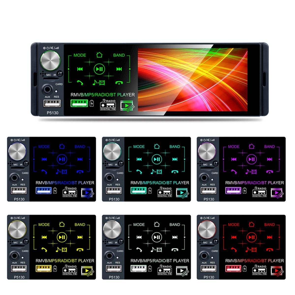 P5130-41Inch-1DIN-Car-Stereo-Radio-MP5-Player-Full-Touch-Screen-FM-AM-RDS-bluetooth-USB-Strong-Bass--1649564