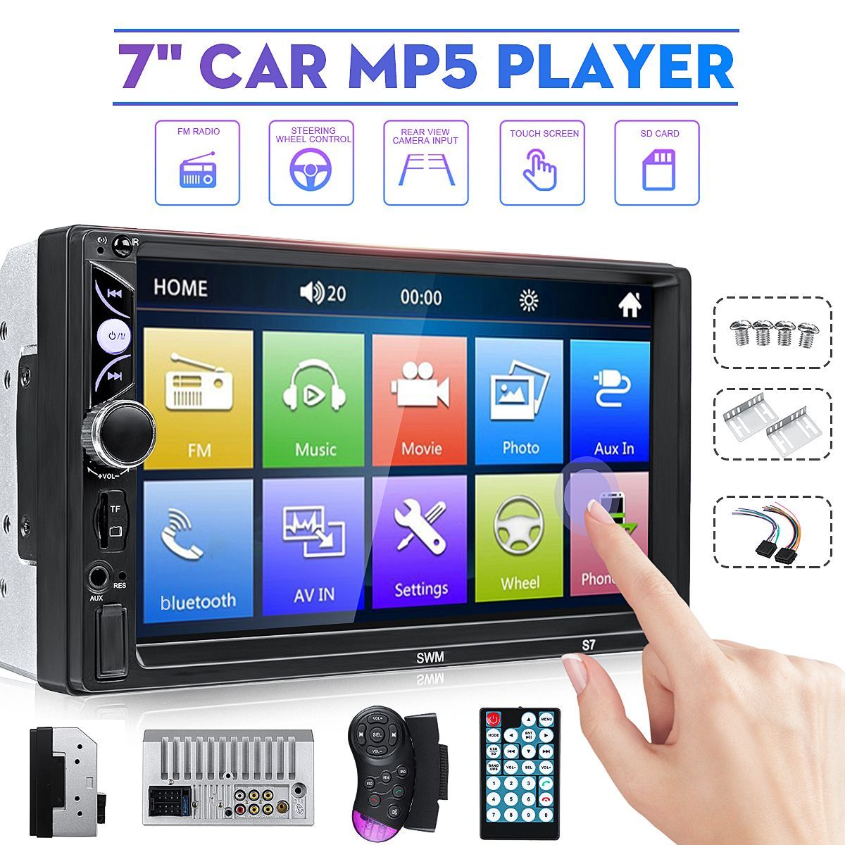 SWM-S7-7-Inch-2Din-WINCE-Car-Stereo-Radio-Auto-MP5-Player-bluetooth-Touch-Screen-Hands-free-USB-FM-A-1628948