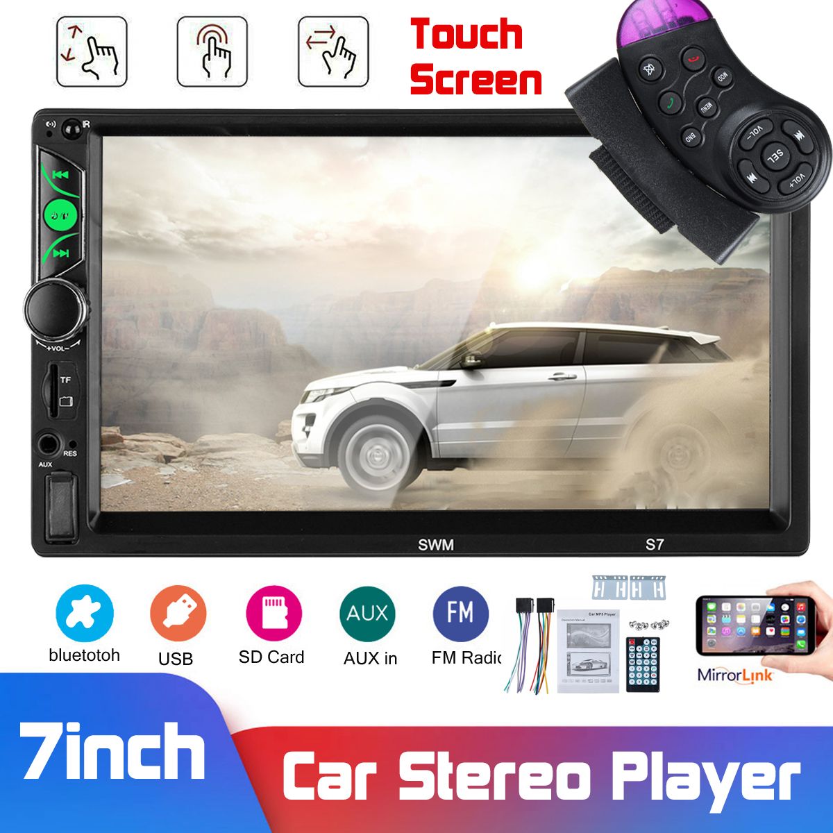 SWM-S7-7-Inch-2Din-WINCE-Car-Stereo-Radio-Auto-MP5-Player-bluetooth-Touch-Screen-Hands-free-USB-FM-A-1628948