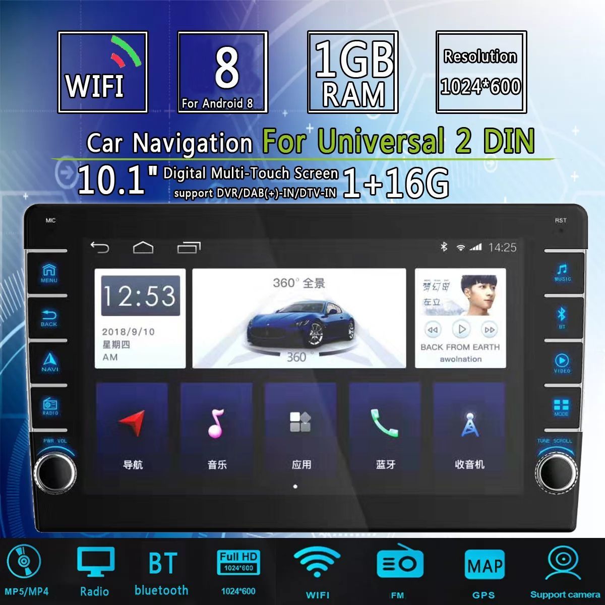 YUEHOO-101-Inch-2Din-for-Android-80-Car-Stereo-Radio-Quad-Core-116G-IPS-Touch-Screen-MP5-Player-GPS--1551433