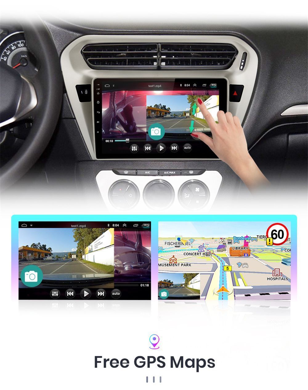 YUEHOO-9-Inch-Android-100-Car-Stereo-Radio-Multimedia-Player-2G4G32G-GPS-WIFI-4G-FM-AM-RDS-bluetooth-1727921