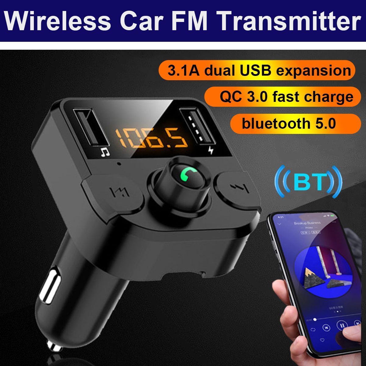 bluetooth-50-Car-FM-Transmitter-Wireless-MP3-Player-Dual-USB-QC-30-12V-24V-1739560