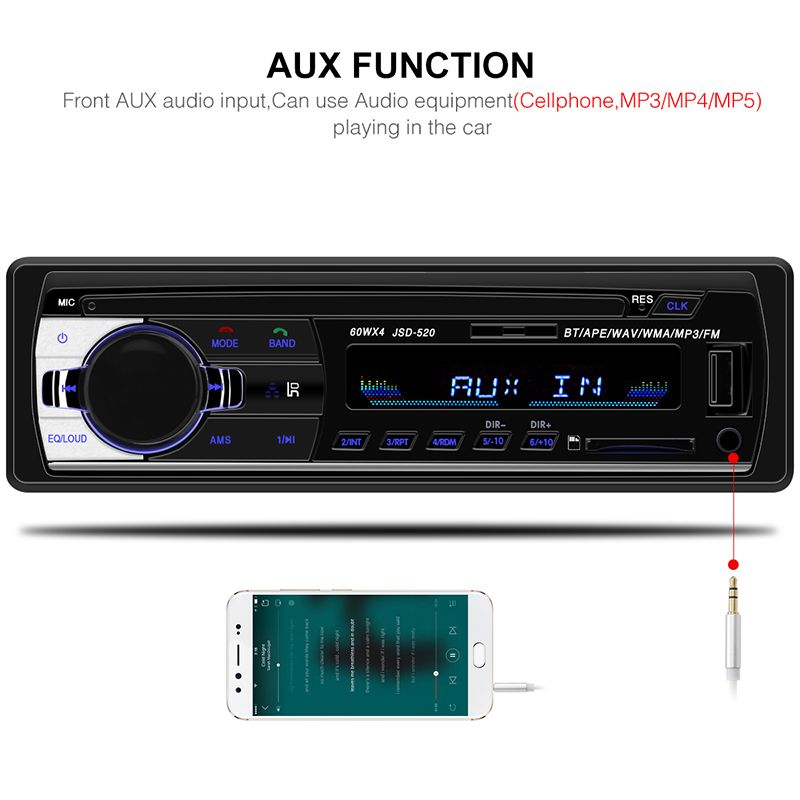 bluetooth-Auto-Radio-Car-Stereo-Radio-FM-Aux-Input-Receiver-TF-USB-12V-In-dash-1-Din-Car-MP3-Multime-1553606