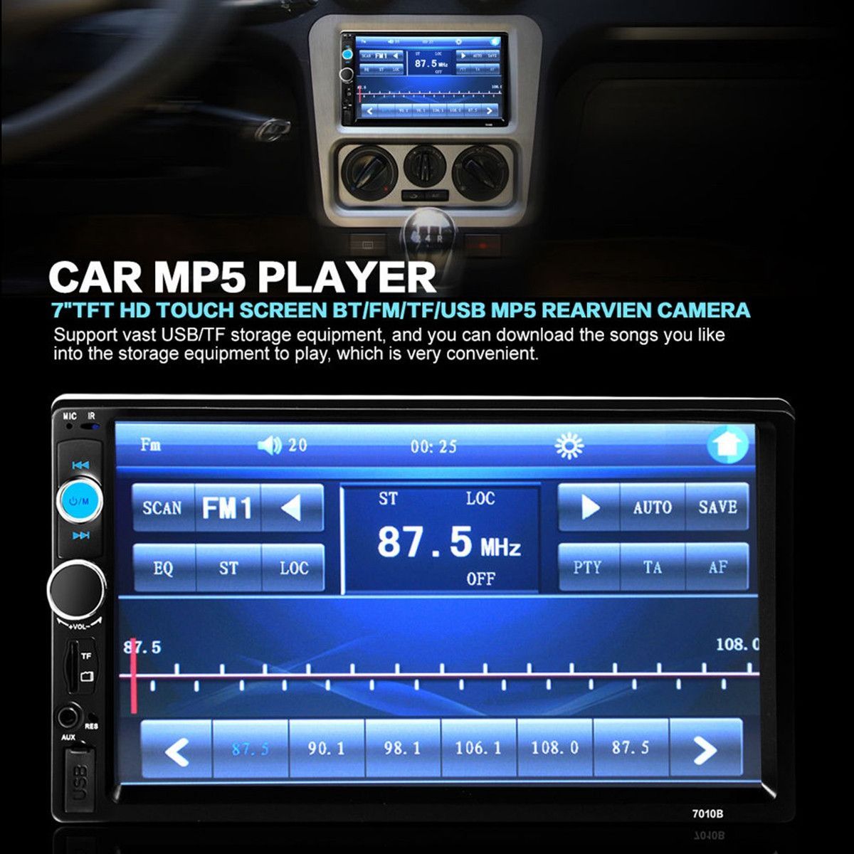 iMars-7010B-7-Inch-Car-MP5-Player-Stereo-Radio-2DIN-FM-USB-AUX-HD-bluetooth-Touch-Screen-with-Backup-1059541