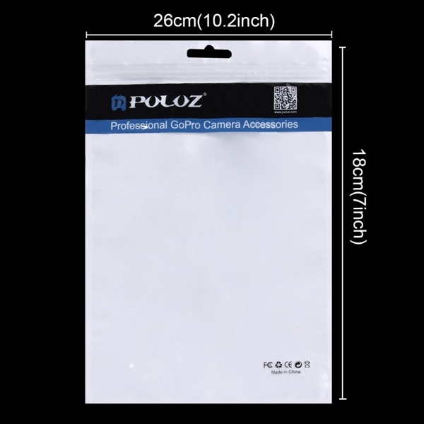 PULUZ-10pcs-26cm-x-18cm-Hang-Hole-Clear-Front-White-Bag-for-Gopro-Accessories-1157198