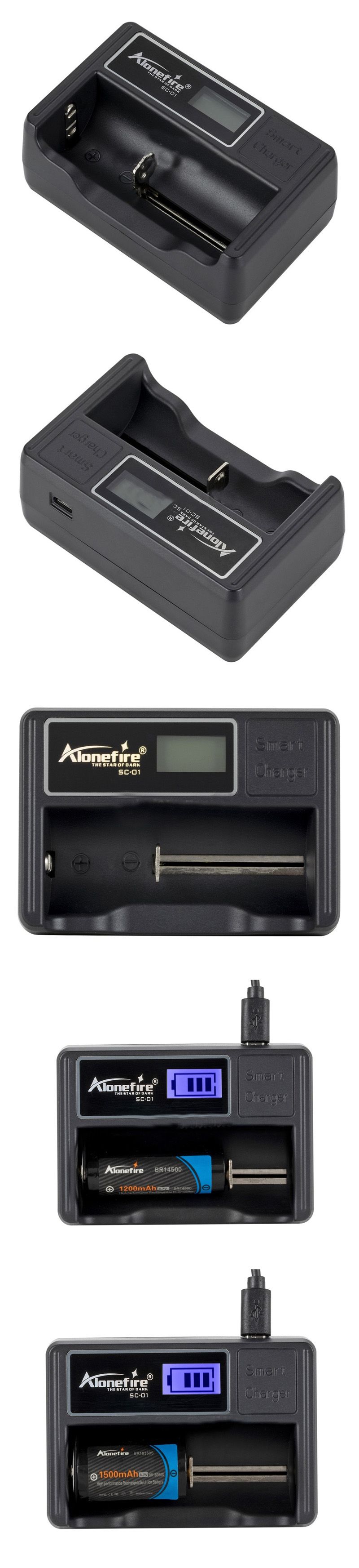 AloneFire-SC-01-Battery-Charger-LCD-Screen-Smart-Li-ion-18650-14500-16340-26650-AAA-AA-USB-Smart-Bat-1461922