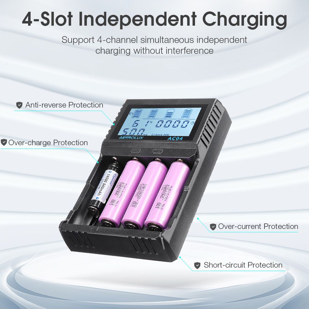 Astroluxreg-AC04-LCD-Display-ACDC-Smart-Intelligent-Universal-Li-ion-NiMH-Flashlight-Battery-Charger-1756224