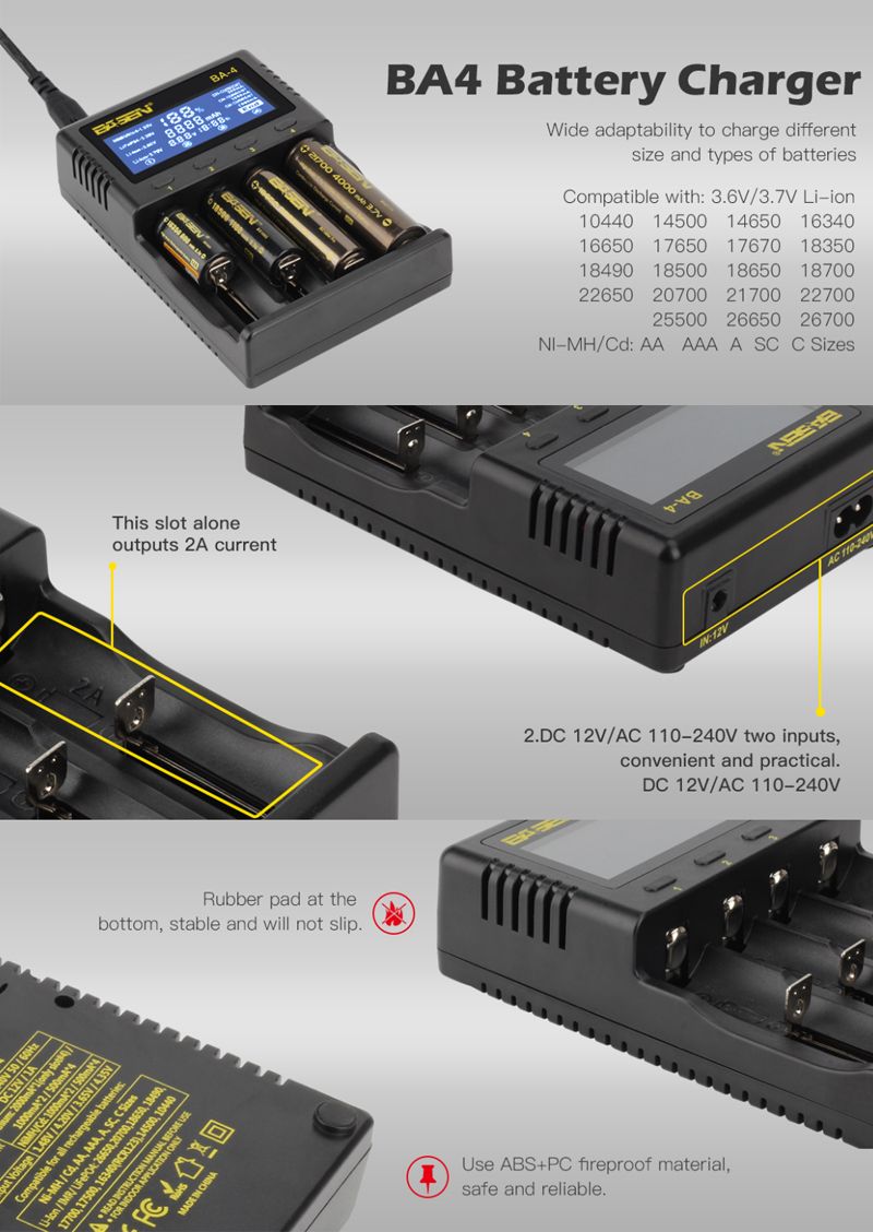 Basen-BA-4-Battery-Charger-LCD-Screen-US-Plug-LCD-Display-Charger-For-26650-21700-20700-18650-18490--1449552