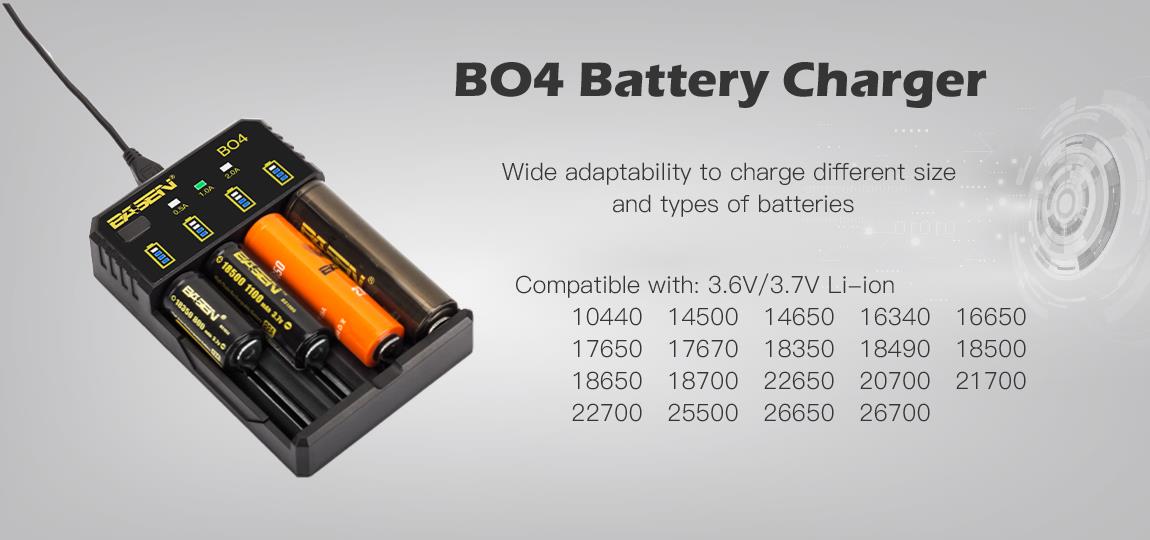 Basen-BO4-4Colors-Smart-Li-ion-Battery-Charger-for-14500-18650-26650-21700-Battery-1257267