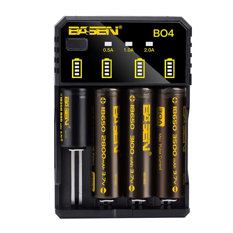 Basen-BO4-4Colors-Smart-Li-ion-Battery-Charger-for-14500-18650-26650-21700-Battery-1257267