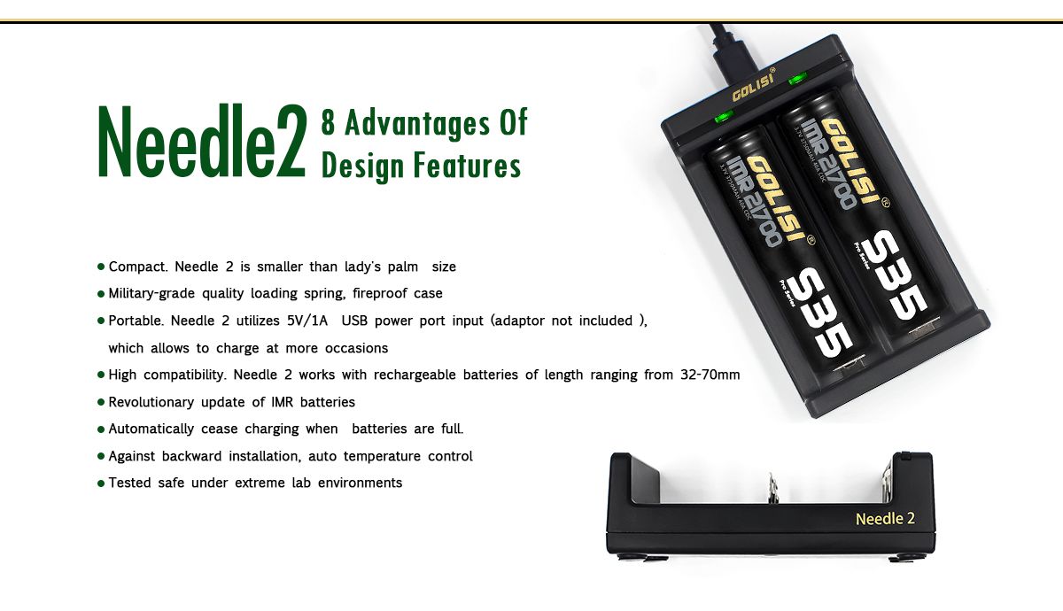 Golisi-Needle-2-LED-Indi-USB-Port-Smart-Lite-Battery-Charger-For-Li-ion-Battery-2Slots-1255576