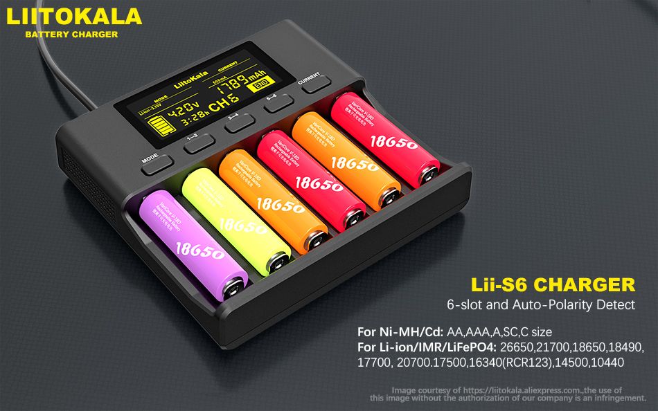 LiitoKala-Lii-S6-18650-37V-Lithium-Charger-6-Slots-LCD-Screen-Display-Smartest-Battery-Charger-USEU--1536453