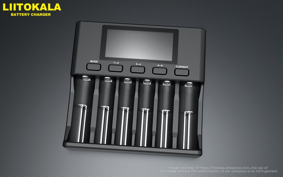 LiitoKala-Lii-S6-18650-37V-Lithium-Charger-6-Slots-LCD-Screen-Display-Smartest-Battery-Charger-USEU--1536453
