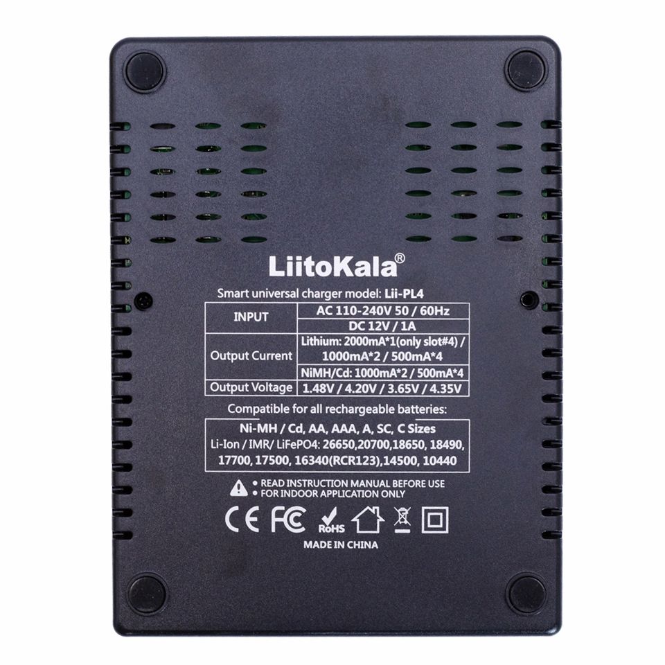 Liitokala-PL4-LED-Indicator-Intelligent-Rapid-Ni-MH--Li-fe--Li-ion--IMR-Battery-Charger-4Slots-EUUS--1303583