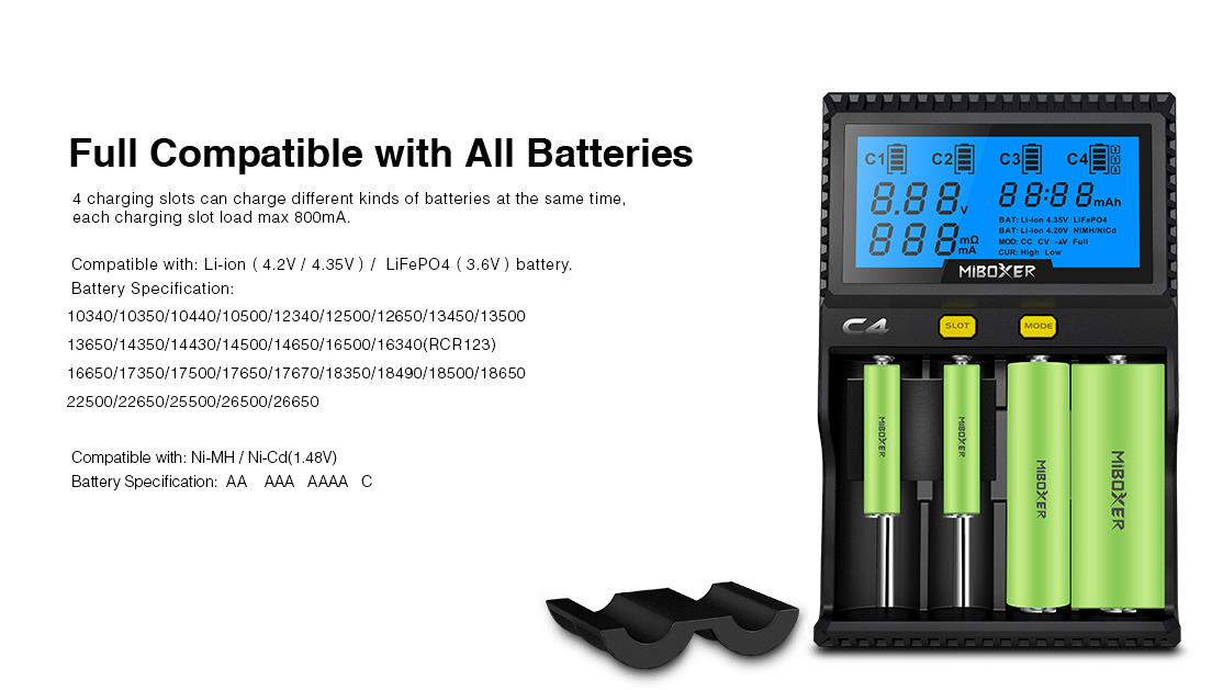 Miboxer-C4-LCD-Display-Rapid-Intelligent-Li-ionIMRINR-Battery-Charger-4-Slots-US-Plug-1251803