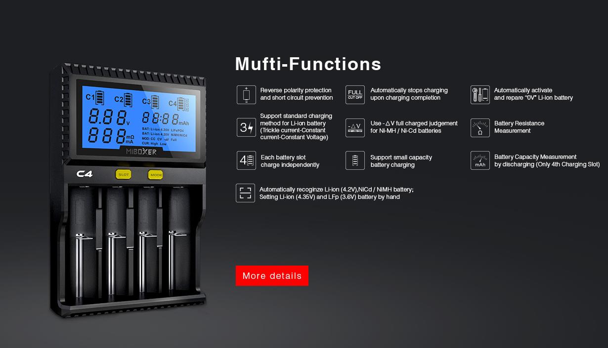 Miboxer-C4-LCD-Display-Rapid-Intelligent-Li-ionIMRINR-Battery-Charger-4-Slots-US-Plug-1251803