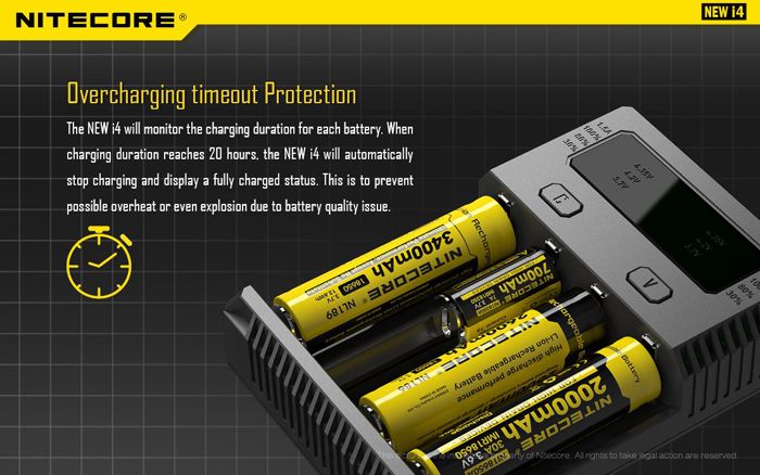 Nitecore-NEW-I4-Intelligent-Smart-Li-ionIMRLiFePO4-Battery-Battery-Charger-For-Almost-all-Battery-Ty-1083625