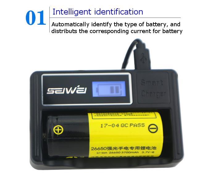 SEIWEI-SW-1-LCD-Display-Micro-USB-Port-Rapid-Smart-Battery-Charger-For-18650-26650-Single-Slot-1255587