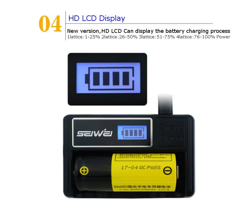 SEIWEI-SW-1-LCD-Display-Micro-USB-Port-Rapid-Smart-Battery-Charger-For-18650-26650-Single-Slot-1255587