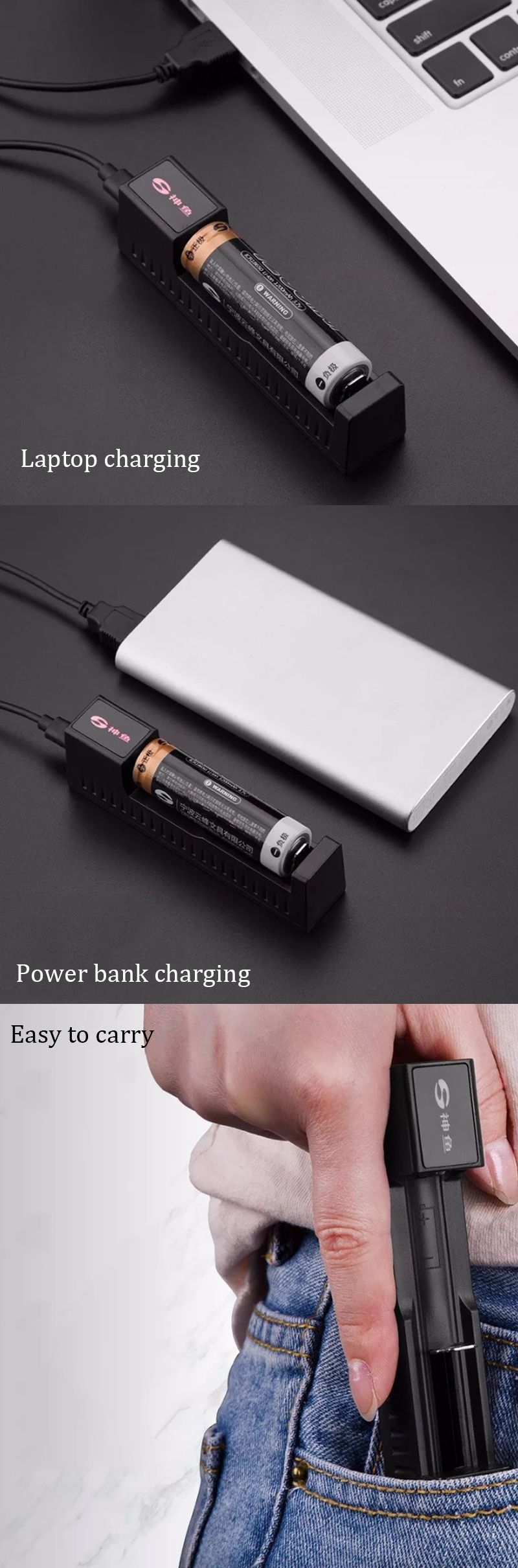 SHENYU-1-Slot-Smart-Lithium-Battery-Charger-Camping-Hunting-Portable-18650-26650-Battery-42V-USB-Cha-1480454