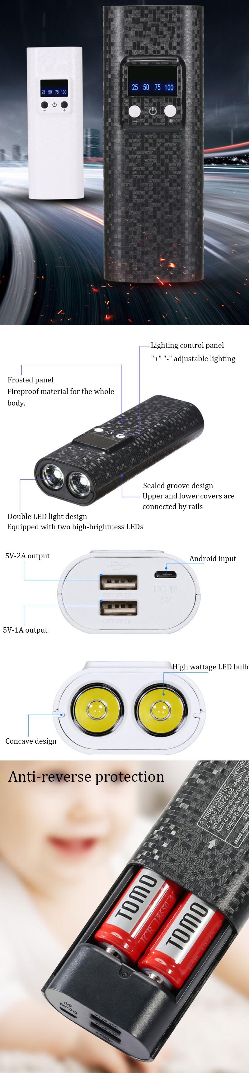 TOMO-18650-Li-on-Battery-Charger-Portable-Power-Bank-Travel-Camping-Hiking-USB-Battery-Charger-1405483