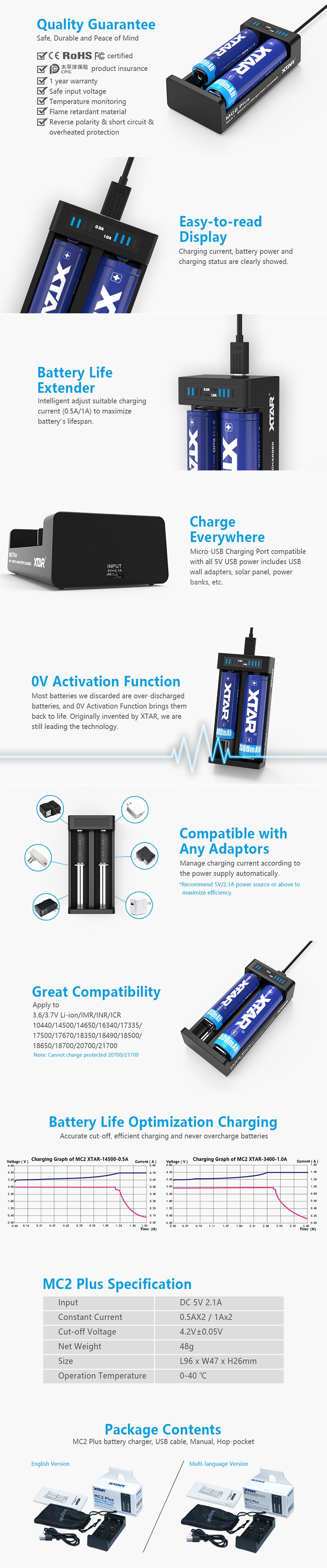 Xtar-MC2-Plus-2-Slots-Current-Optional-1A2-Rapid-Smart-18650-26650-20700-Battery-Charger-Adjustable-1332266