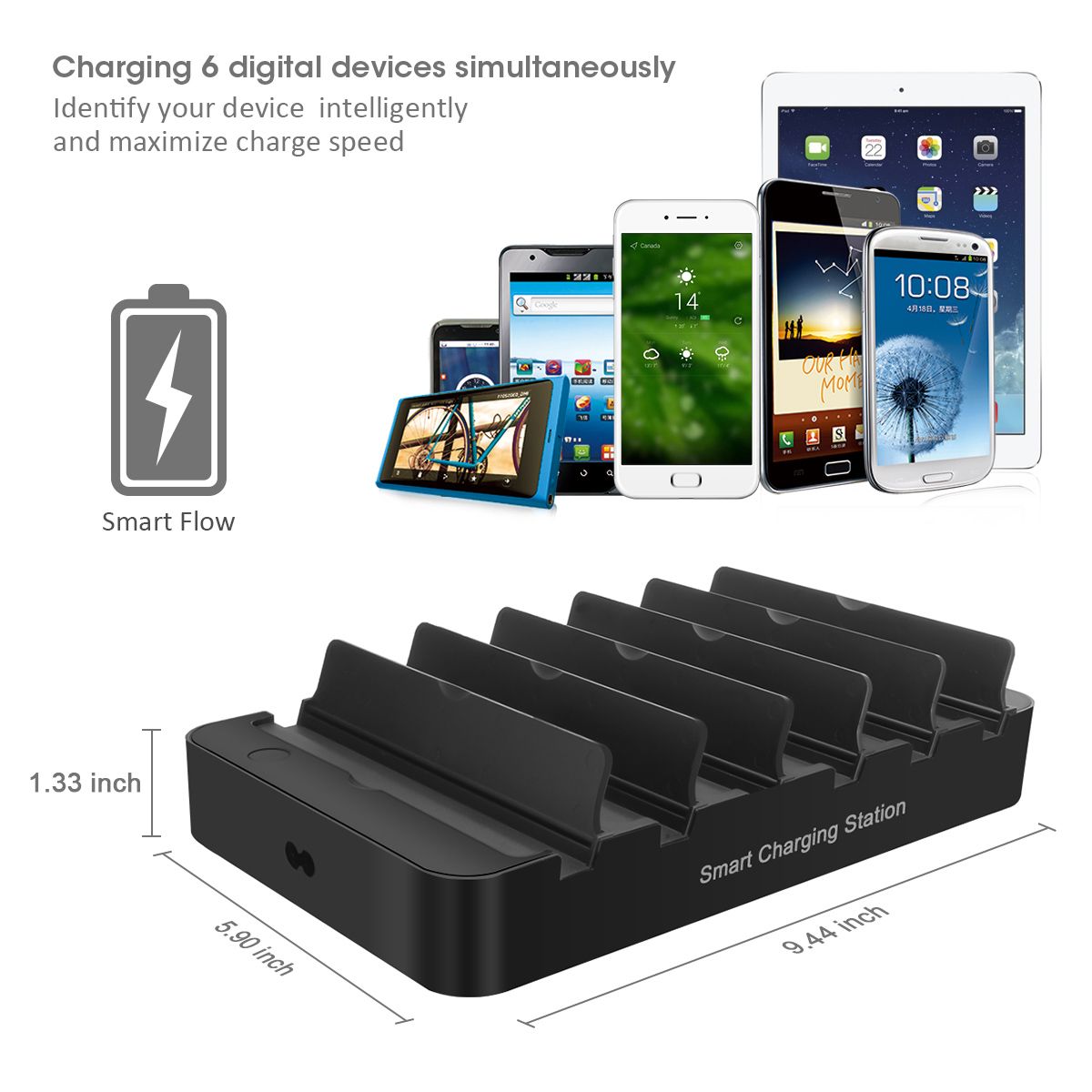 6-Port-60W-USB-Charger-with-QC-30-Smart-IC-Tech-Fast-Charger-for-iPhone-876sPlus-Samsung-Xiaomi-1214575