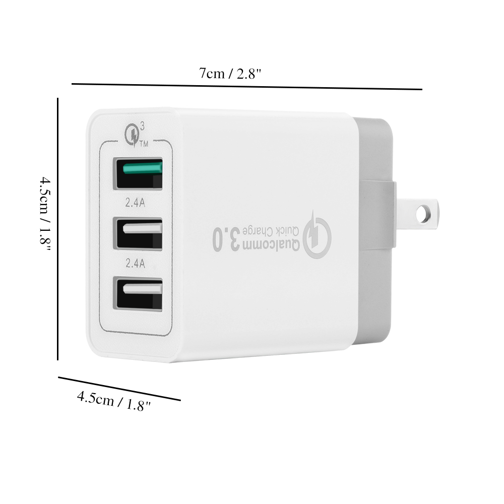 AiNaU-3-USB-Ports-3A-QC30-US-Wall-Travel-Charger-For-iphoneX-88Plus-Samsung-S8-Letv-6-mi5-mi-1214160