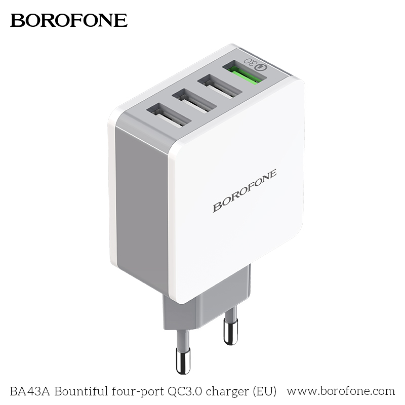 BOROFONE-4-USB-18W-QC30-Fast-Charging-USB-Charger-Adapter-For-iPhone-XS-11Pro-Huawei-P30-Pro-Mate-30-1655571