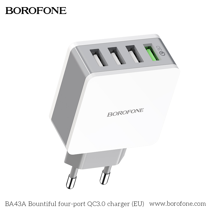 BOROFONE-4-USB-18W-QC30-Fast-Charging-USB-Charger-Adapter-For-iPhone-XS-11Pro-Huawei-P30-Pro-Mate-30-1655571