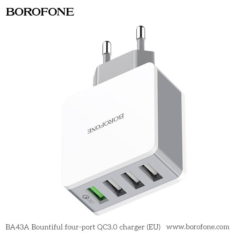 BOROFONE-4-USB-18W-QC30-Fast-Charging-USB-Charger-Adapter-For-iPhone-XS-11Pro-Huawei-P30-Pro-Mate-30-1655571