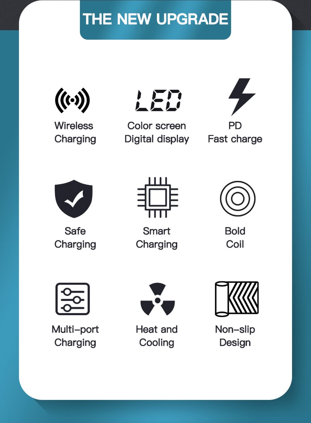 Bakeey-100W-8-Port-USB-PD-Charger-PD30-QC30-Desktop-Charging-Station-Smart-Charger-10W-Wireless-Char-1716456